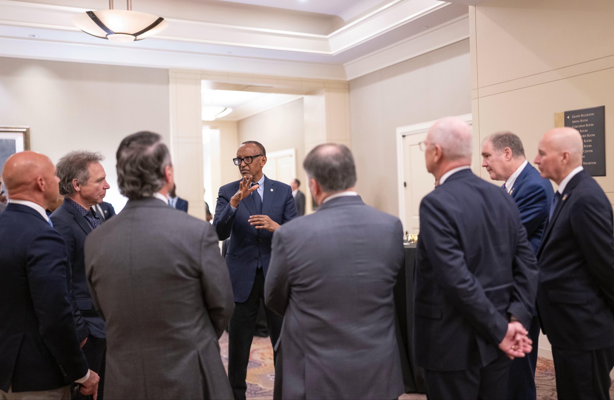 President Kagame hosted a dinner with members of Congress to deepen bilateral ties with Rwanda.
