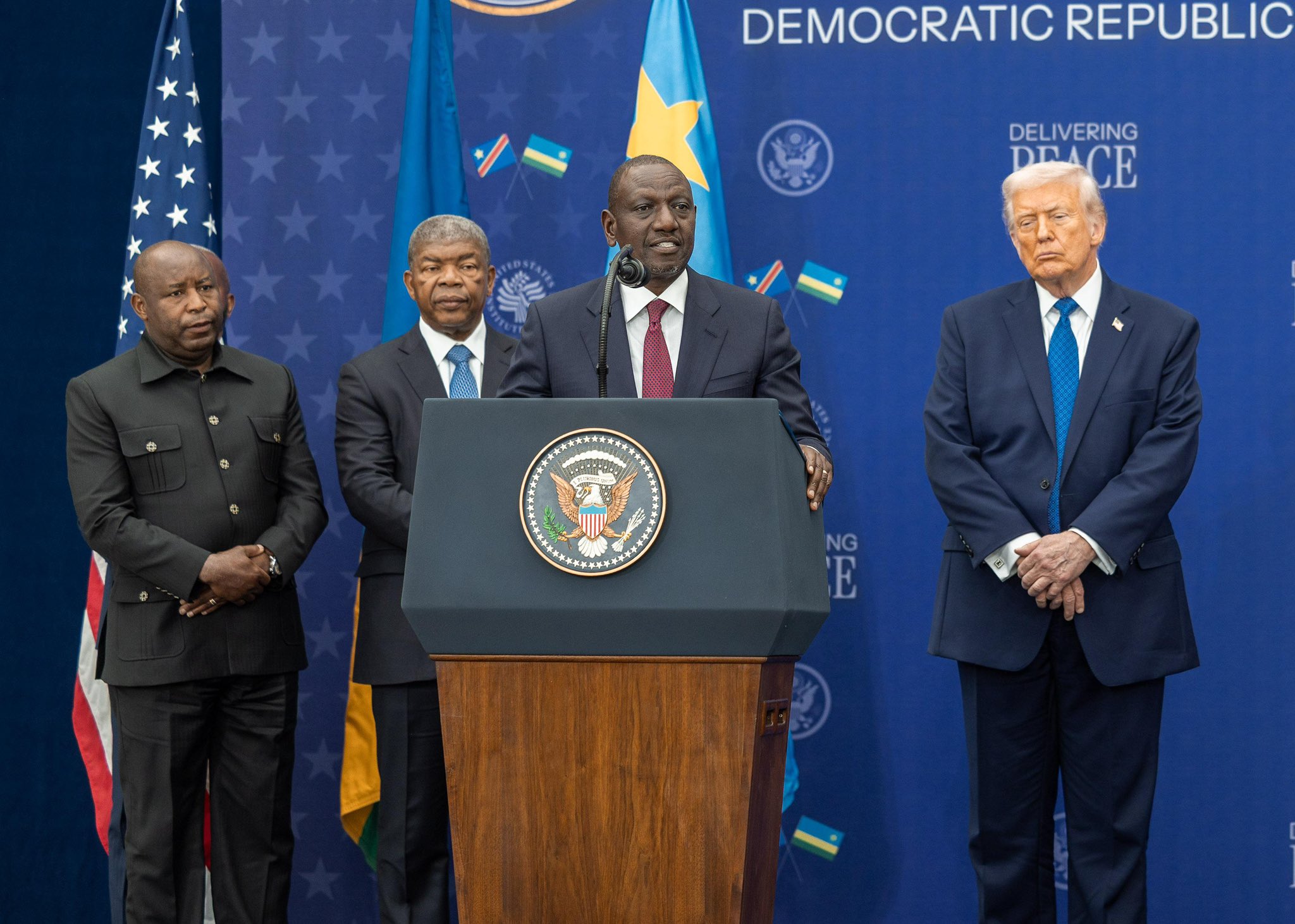 President William Ruto of Kenya was among the African Heads of State who attended the signing ceremony.