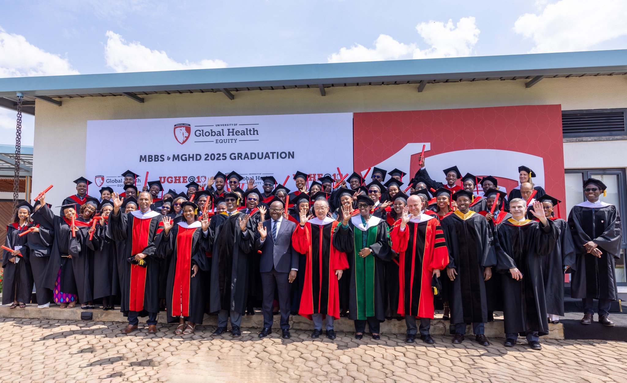 The ceremony also marked a historic milestone for UGHE as it graduated its first cohort of medical doctors, celebrating its 10th anniversary.