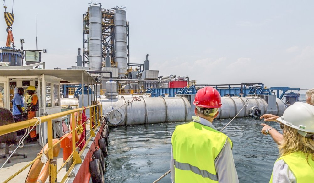 Construction of a laboratory to monitor methane gas in Lake Kivu and ensure ecological stability around the lake is 80% complete, with plans for completion by next month.