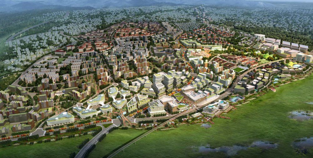 In Gahanga, business, technology, residential development, and environmental conservation will be integrated.