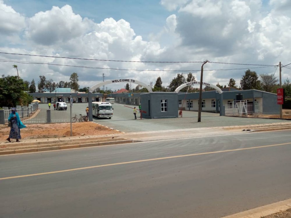 The new bus park completed at Rwf300 million in Gatsibo district.  