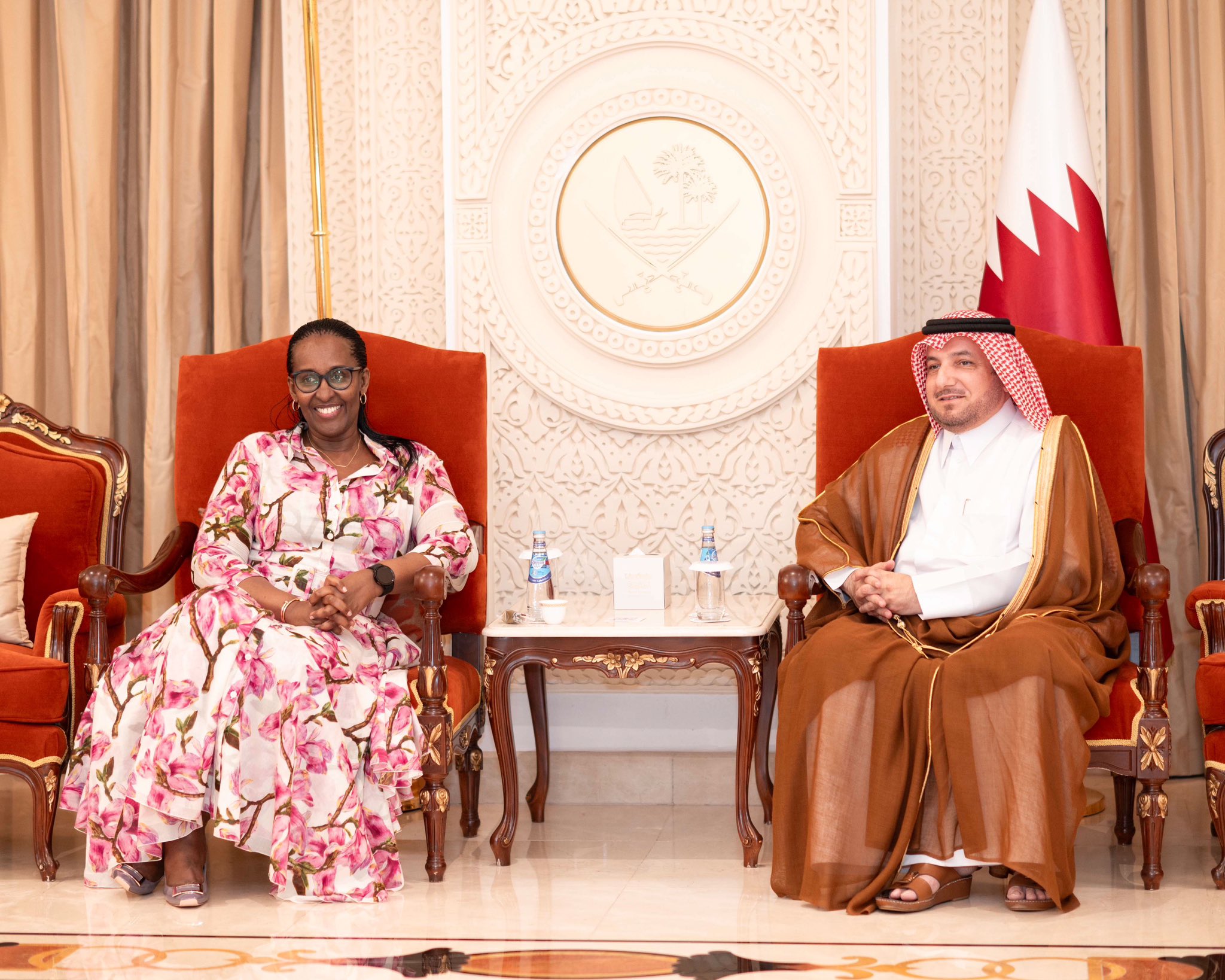 Rwanda's First Lady Jeannette Kagame landed in Doha, Qatar, on Tuesday, October 29 2024. She is scheduled to participate in a global family conference organised by the Doha International Family Institute (DIFI) on Thursday, October 31, 2024.