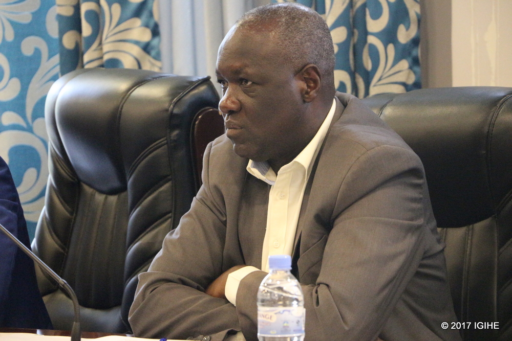 The President of the Parliamentary Standing Committee on Political and Gender Affairs; MP Alfred Rwasa Kayiranga