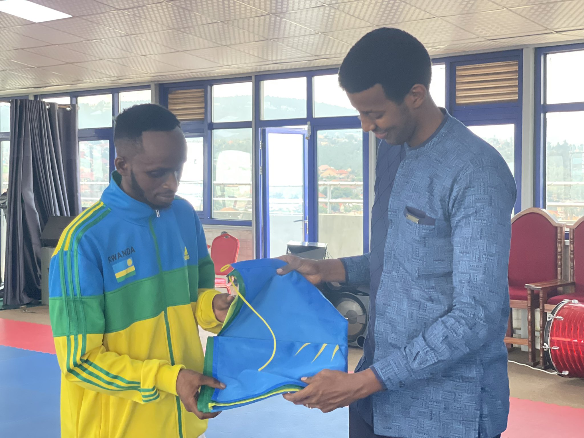 Rwego Ngarambe, the Director General of Sports Development at the Ministry of Sports, urged the team to give their best effort and aim for medals in the tournament.