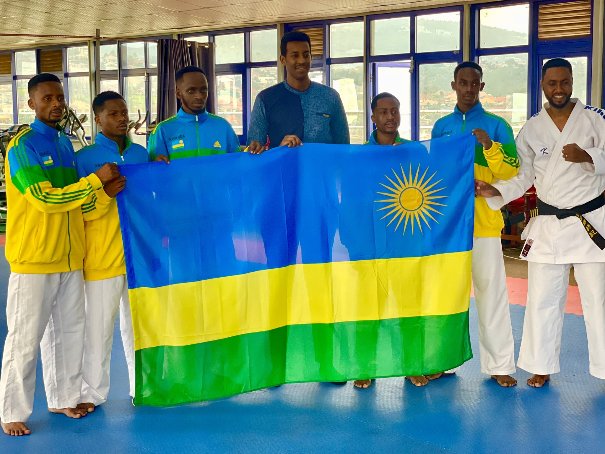 The five athletes, coached by Christian Kamuzinzi, were flagged off by Rwego Ngarambe, the Director General of Sports Development at the Ministry of Sports.