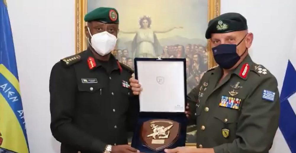 RDF Chief of Defence Staff, Gen Jean Bosco Kazura was welcomed by his counterpart of Greece.