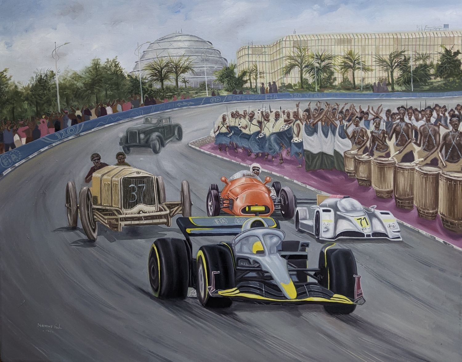 Ishimwe Gad emerged as the winner in a competition inviting students to create artwork reflecting the FIA’s milestone as it celebrates its 120th anniversary.