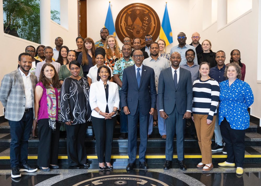 President Paul Kagame hosted a delegation from the Susan Thompson Buffett Foundation, on Thursday, December 12, 2024.