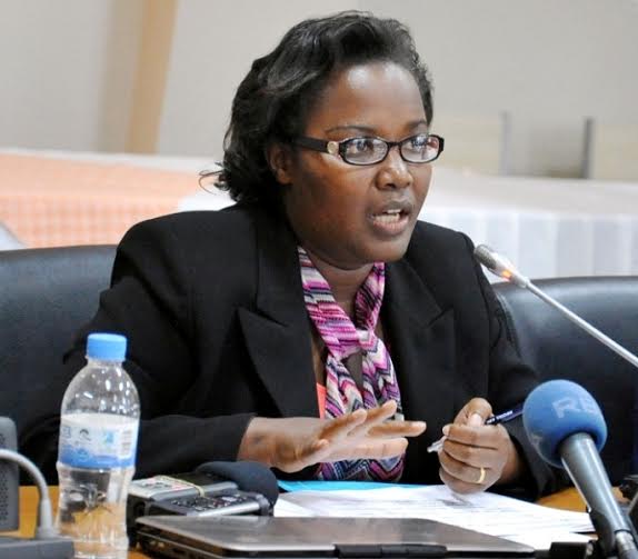 The Minister of Agriculture and Animal Resources, Dr. Gerardine Mukeshimana