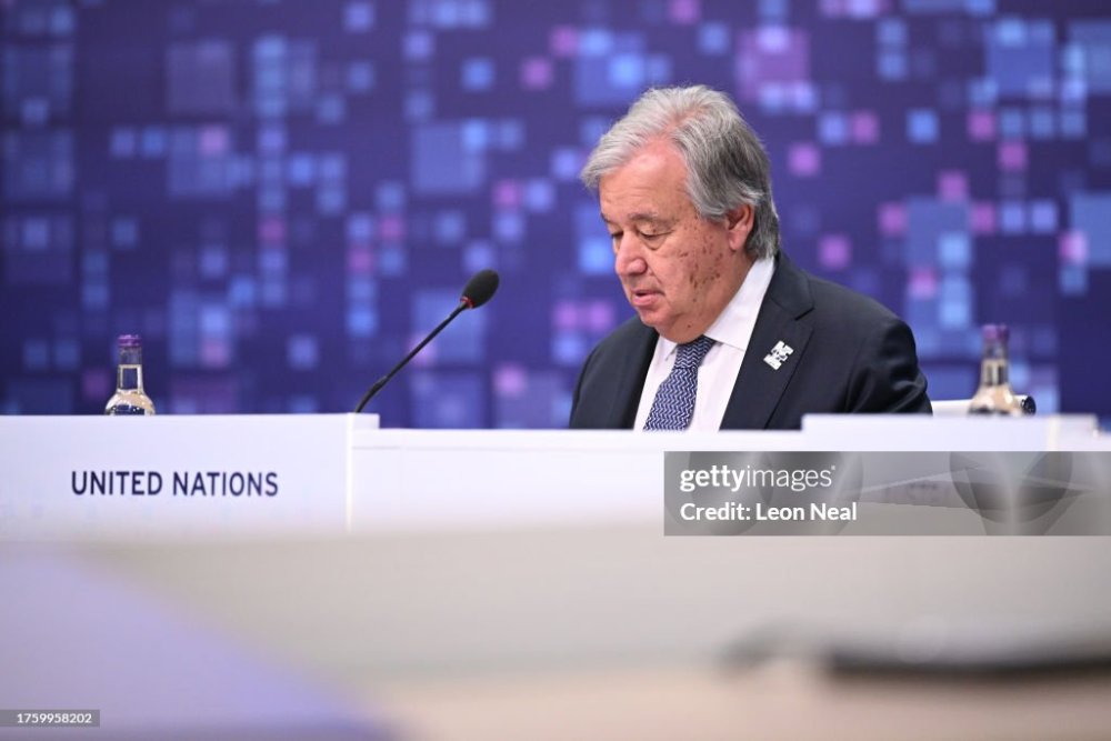 The United Nations Secretary-General, Antonio Guterres.