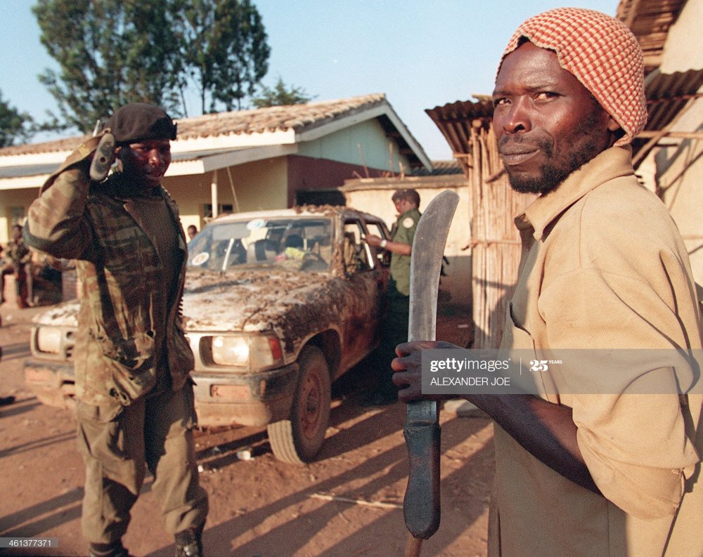 It is a photo taken during the Genocide against the Tutsi.