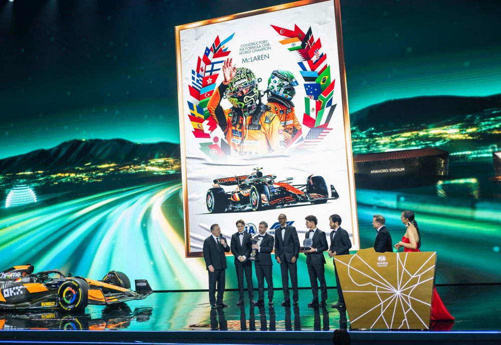 The Head of State also presented the Best Team award for the 2024 Formula One season to McLaren, marking their first win in 26 years.