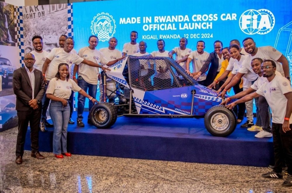 The Made-in-Rwanda cross-racing car was unveiled last week during FIA General Assembly in Kigali.
