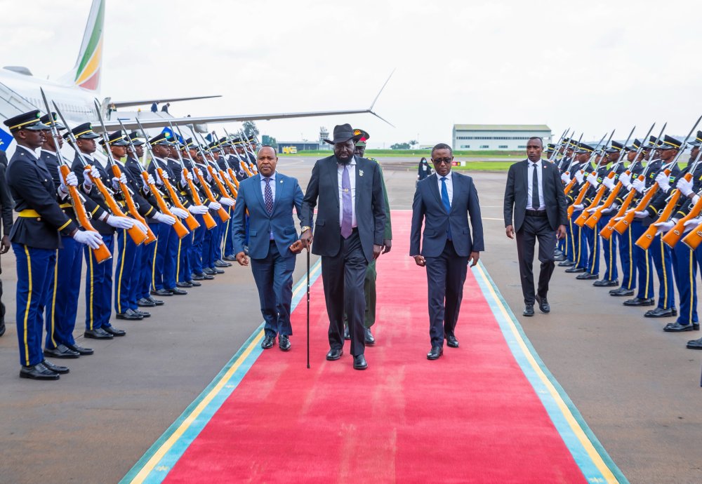 The President of South Sudan and the current Chairperson of the East African Community (EAC), Salva Kiir Mayardit, embarked on an official visit to Rwanda on February 22, 2024.