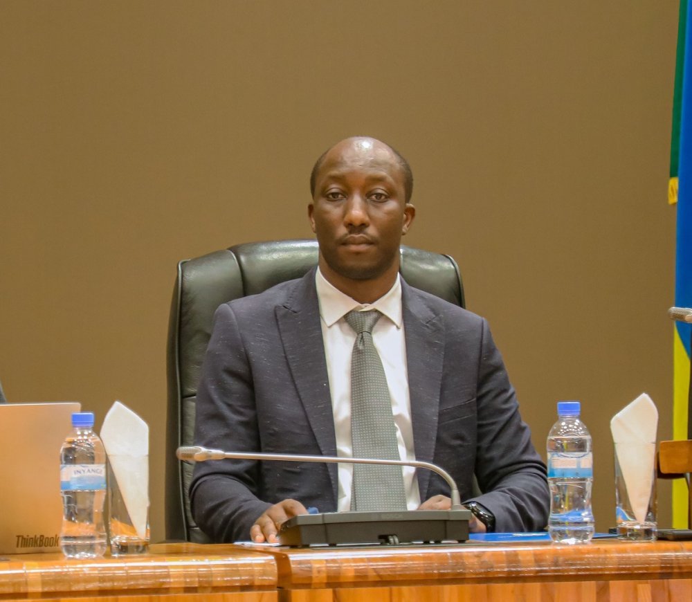 Minister of Infrastructure, Dr. Jimmy Gasore while presenting the new guidelines to the Chamber of Deputies.