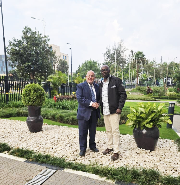 The President of FERWACY, Ndayishimiye Samson, welcomed Dr. Wagih Azzam, the head of CAC.