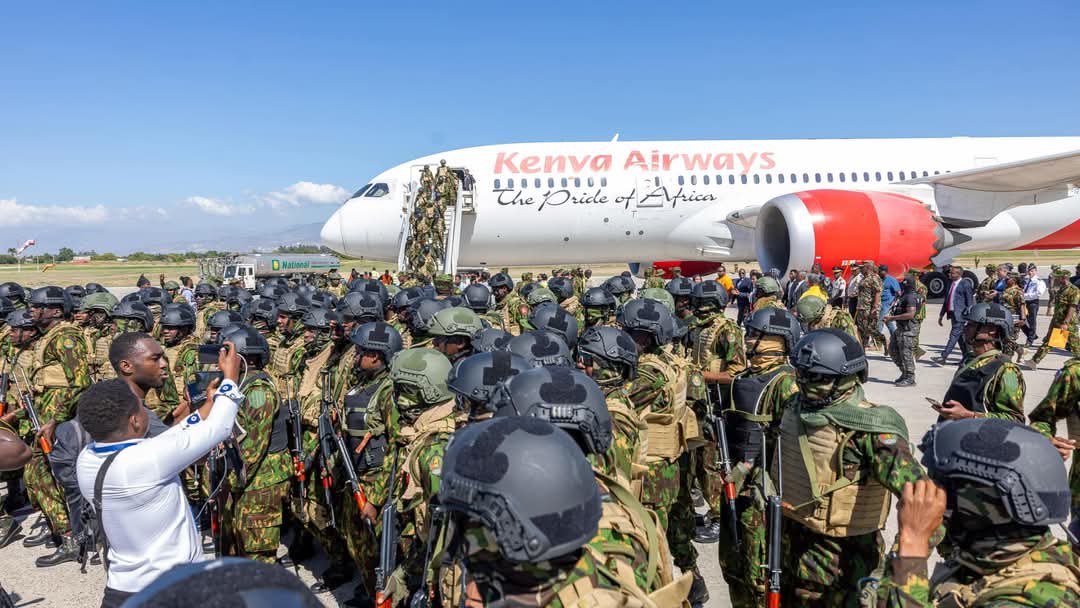 The officers were received at Port-au-Prince by Prime Minister Alix Didier Fils-Aime and other government officials.