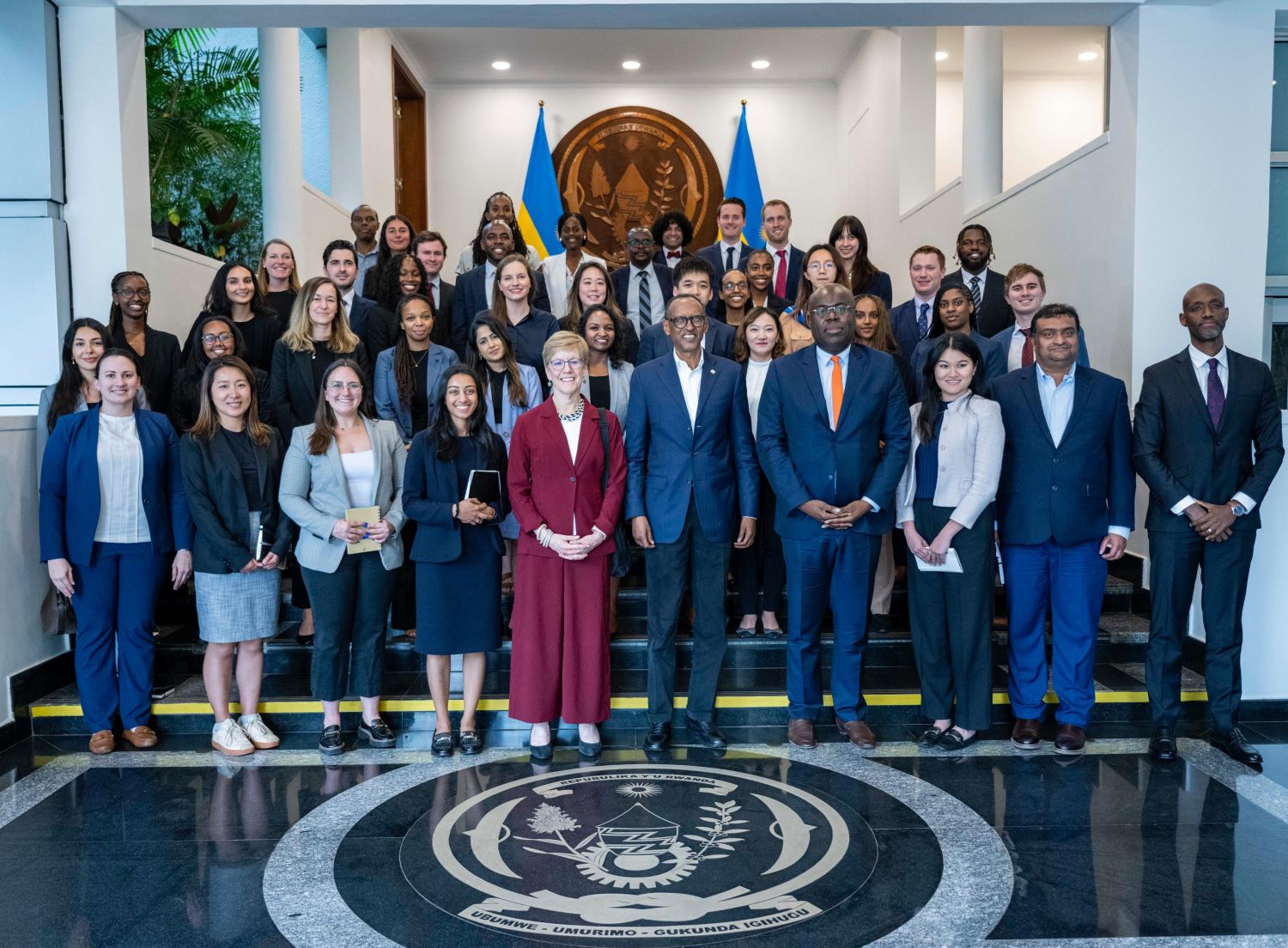 The delegation of Master of Business Administration (MBA) students from The Wharton School in Philadelphia, United States, is currently in Rwanda to study the country’s leadership and development strategies.