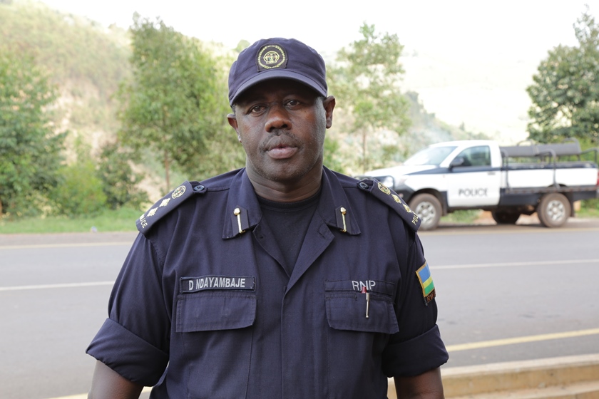 Gicumbi District Police Commander CSP Dan Ndayambaje.
