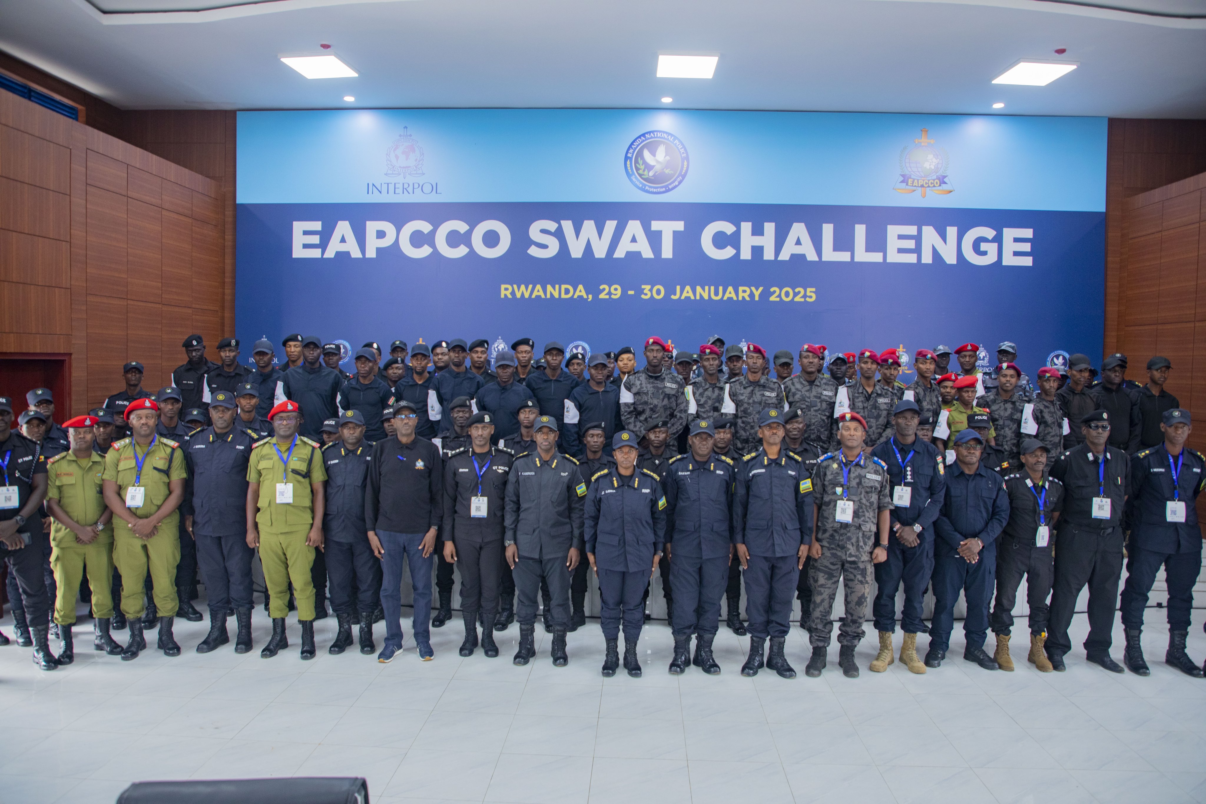 The event brought together elite police teams from eight countries.