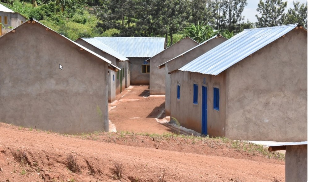 Some of houses built for vulnerable residents in Gisagara.