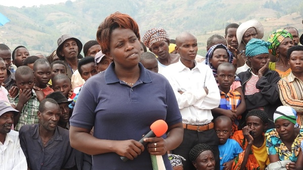 Mukeshimana Susana ,the cell executive secretary who is accused of insulting Murama residents