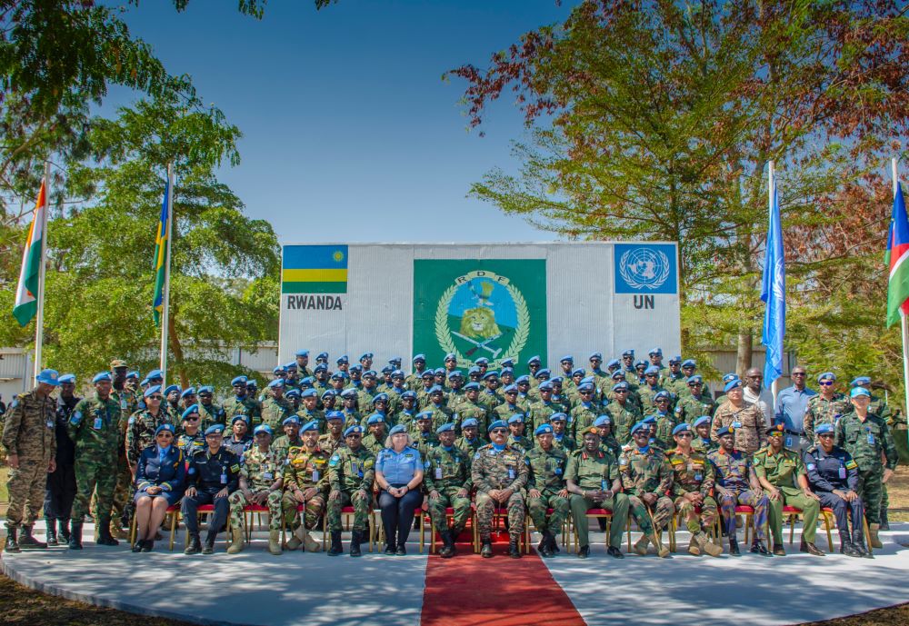The UNMISS Force Commander, Lt Gen Mohan Subramanian who presided over the medal awarding ceremony commended Rwandan peacekeepers for their discipline and dedication while performing their duties.