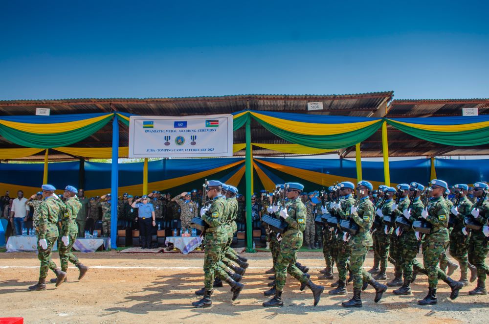 The ceremony was held in RWABATT-1 Headquarters, at the UN Tomping Base Camp at Juba on Wednesday, February 12, 2025.