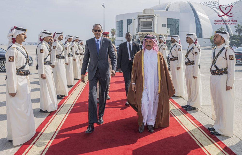 The Head of State arrived in Doha, Qatar, for a work visit on February 11, 2025.