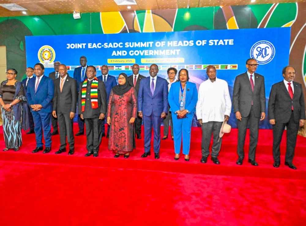 Presidents Museveni and Kagame are among other heads of State attending the joint EAC-SADC Smit on eastern DRac crisis.
