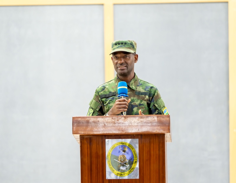 RDF Chief of Defence Staff, General MK Mubarakh presided over the graduation ceremony on Saturday, February 8.