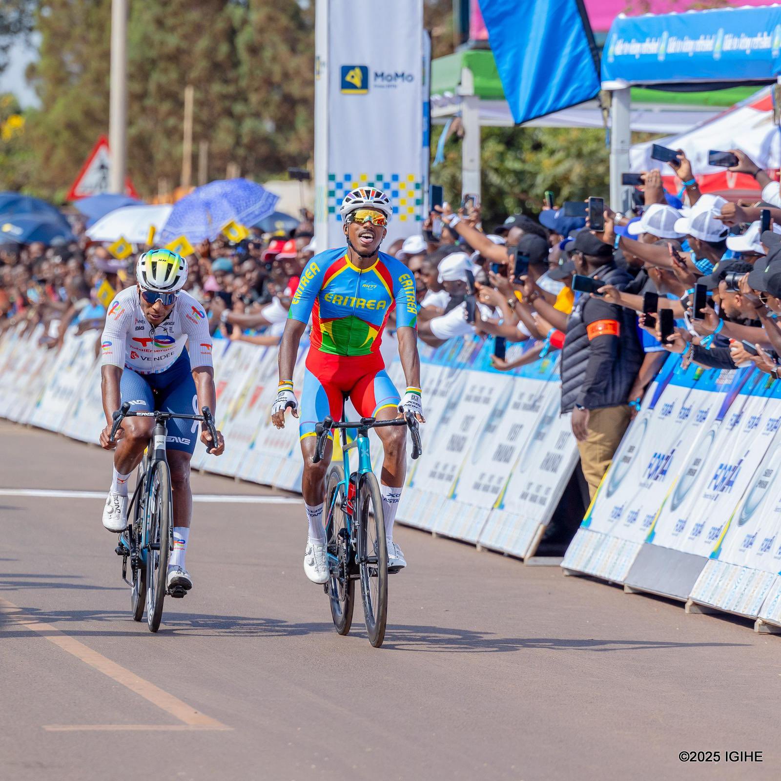 Mulubrhan completed the stage in a time of 3 hours, 57 minutes, and 52 seconds, securing first place in a tightly contested finish.