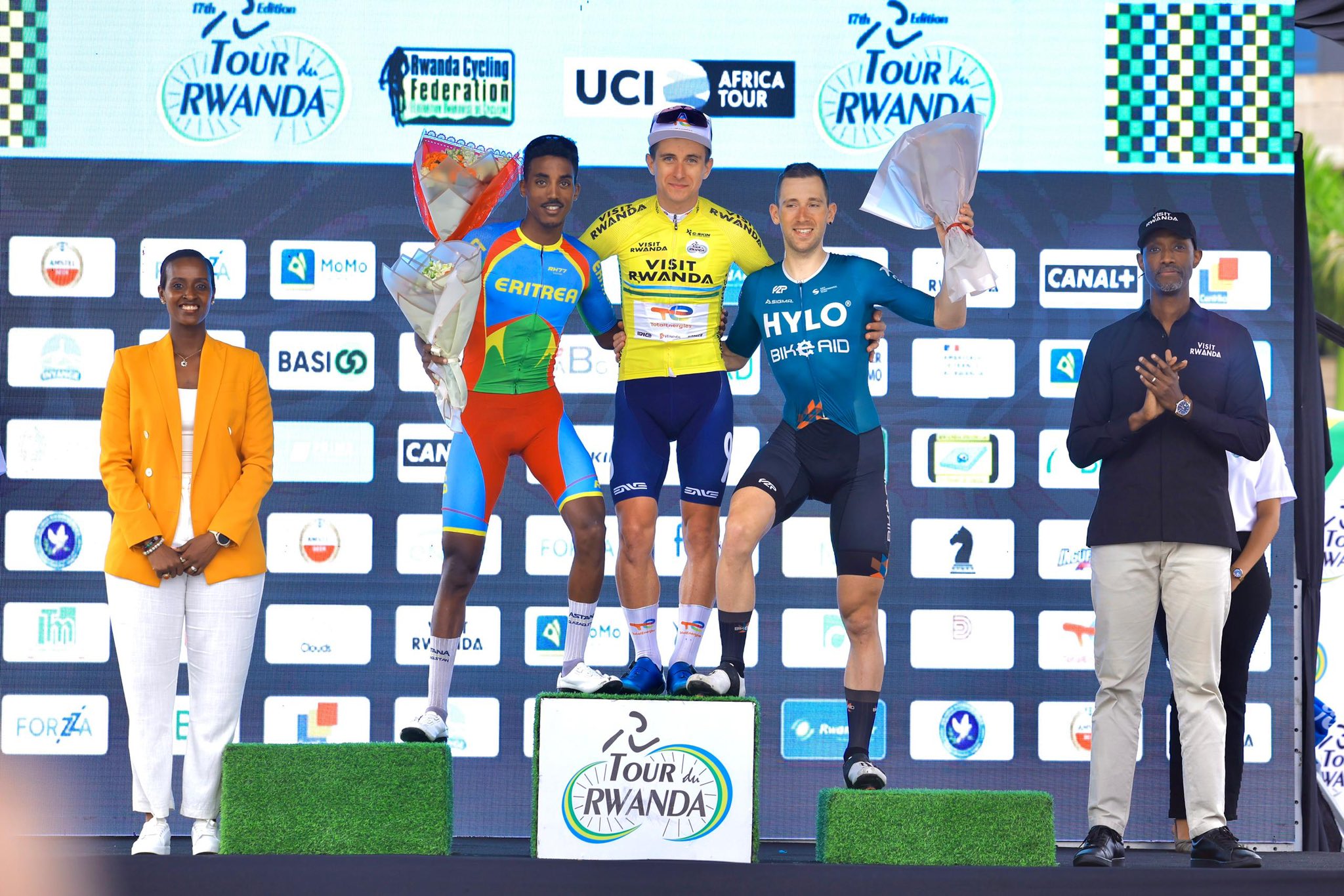 Eritrea’s Henok Mulueberhan finished second, just six seconds behind, while Germany’s Oliver Mattheis of Bike Aid secured third place, 11 seconds adrift.