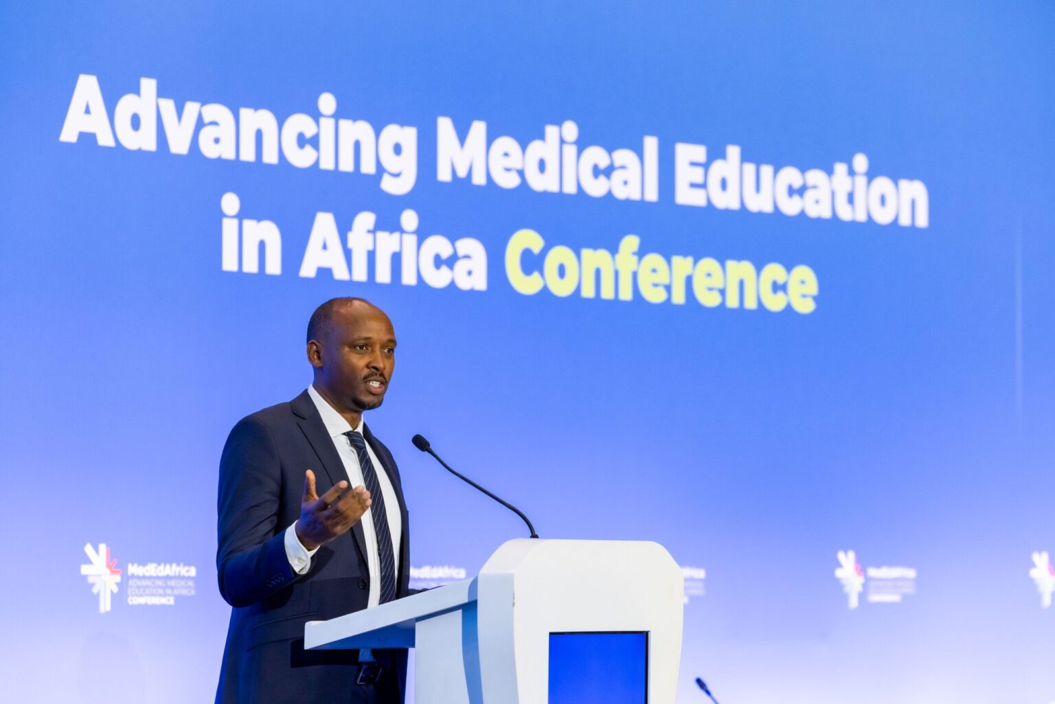 Minister Nsanzimana led calls to transform medical education on the continent at the inaugural Advancing Medical Education in Africa Conference.