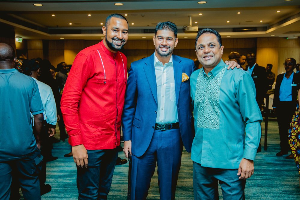Aditya Chacko (in the middle) warmly welcomed the appointment