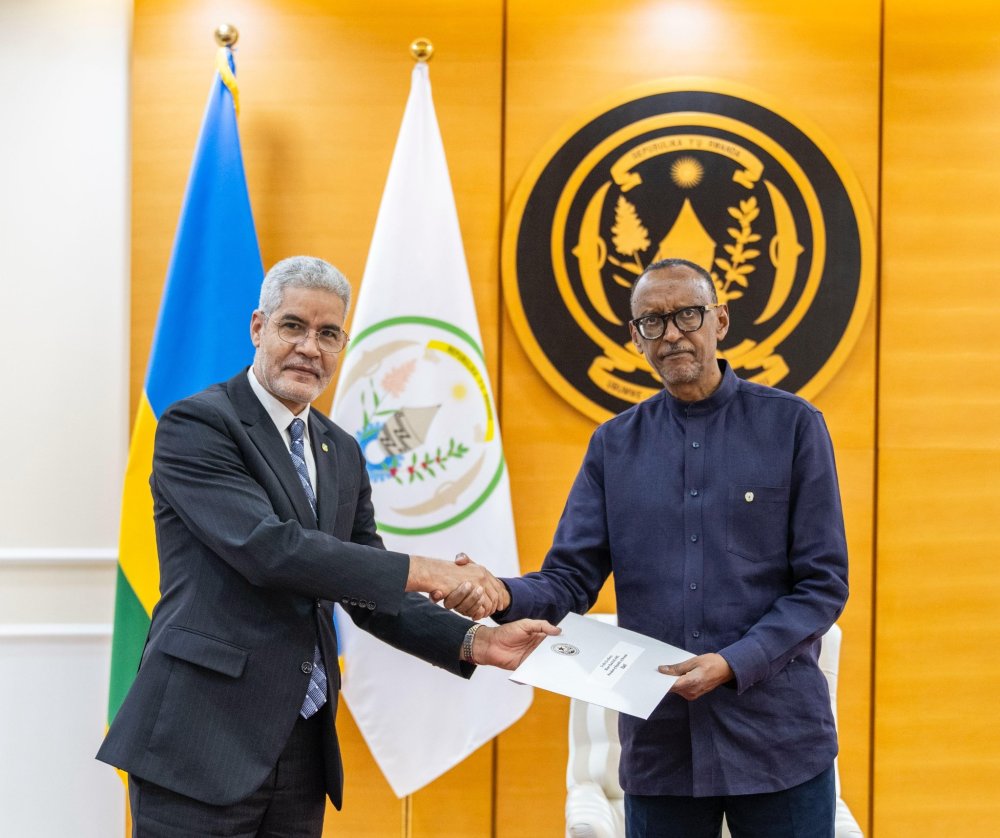 President Kagame also receiving Dr. Sidi Ould Tah, President of the Arab Bank for Economic Development in Africa (BADEA) and candidate for the African Development Bank (AfDB) presidency.