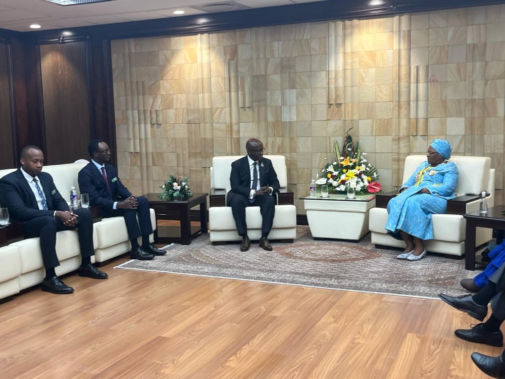 Minister of Foreign Affairs, Olivier Nduhungirehe, who represented President Paul Kagame.