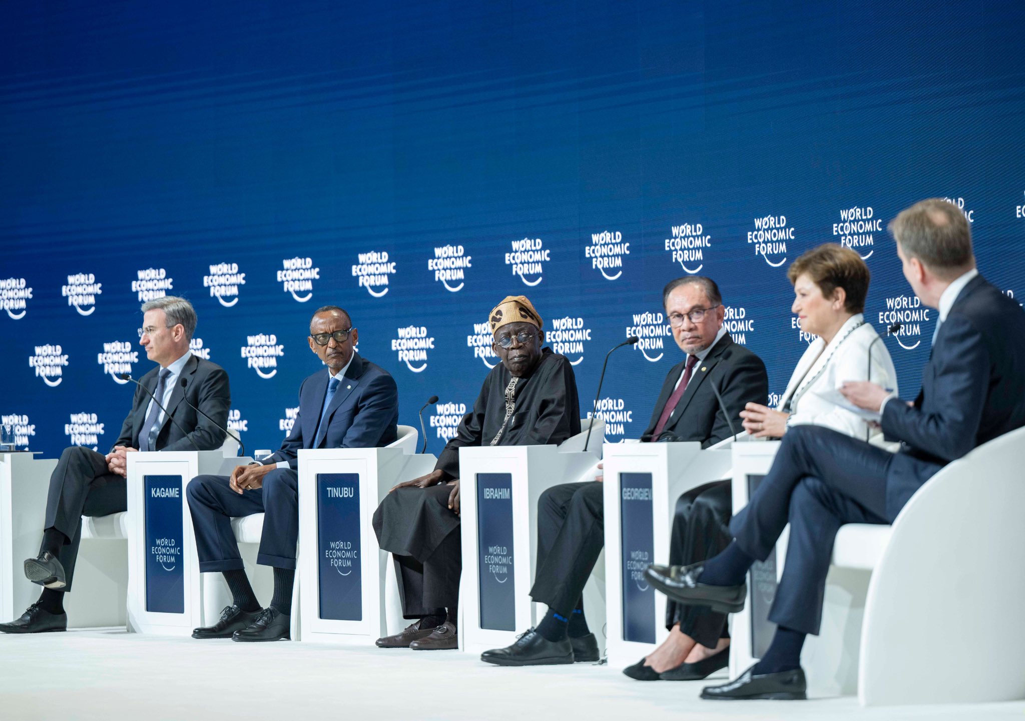 The discussions also featured President Bola Ahmed Tinubu of Nigeria, Prime Minister Anwar Ibrahim of Malaysia, the International Monetary Fund (IMF) Managing Director Kristalina Georgieva, and Lazard Group Chief Executive Officer (CEO) Peter Orszag.