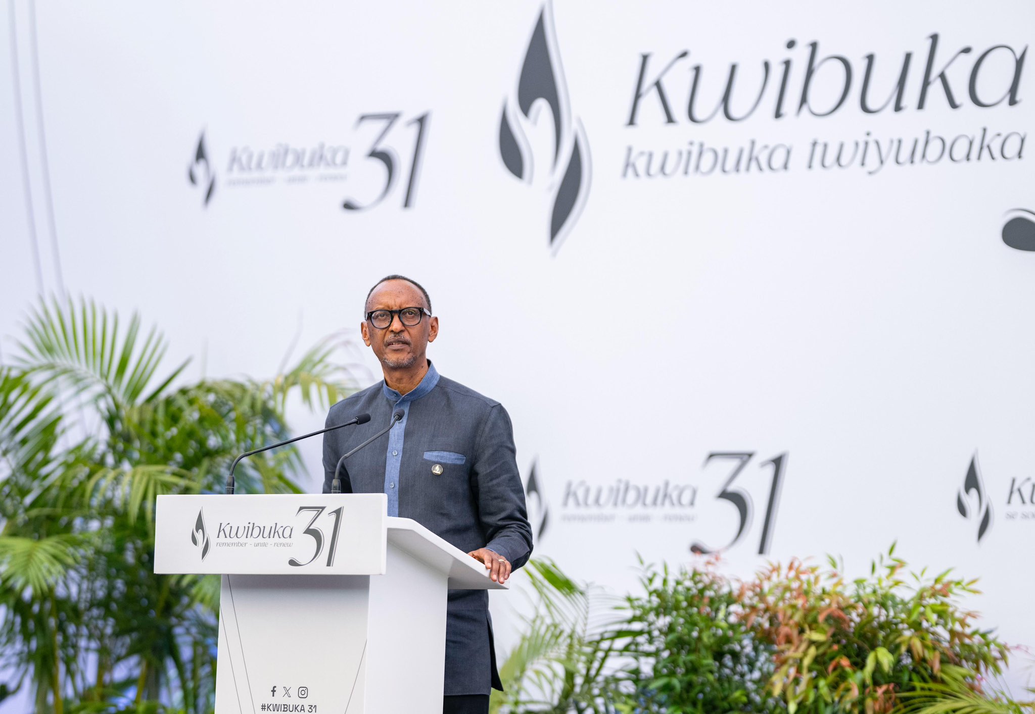 Speaking at the Kwibuka31 ceremony in Kigali, Kagame reflected on Rwanda’s traumatic past and the persistent challenges of the present, declaring that the trials the country has endured have only strengthened its resolve.