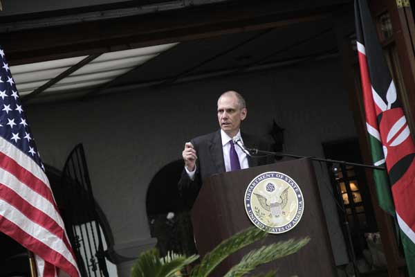 US Ambassador to Kenya Robert F. Godec. The US has issued a travel alert warning Americans of possible election violence in Kenya.