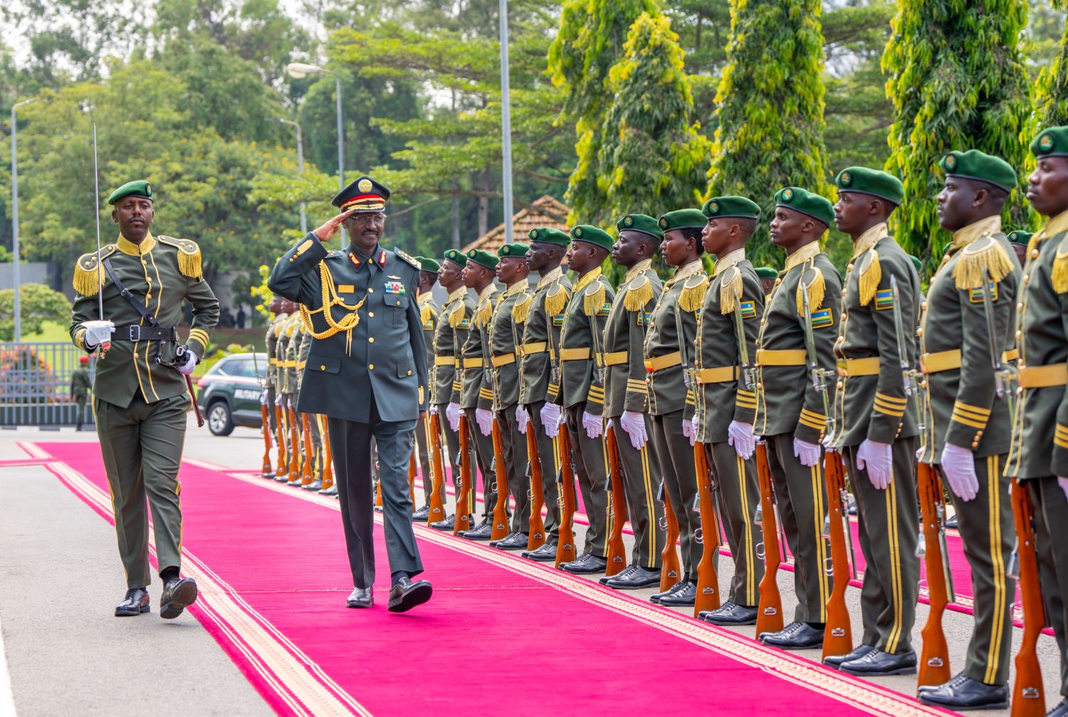 Ethiopia’s Chief of the General Staff of the National Defence Force, Field Marshal Birhanu Jula, when he arrived in Rwanda for a four-day working visit aimed at strengthening military ties and advancing regional security cooperation.
