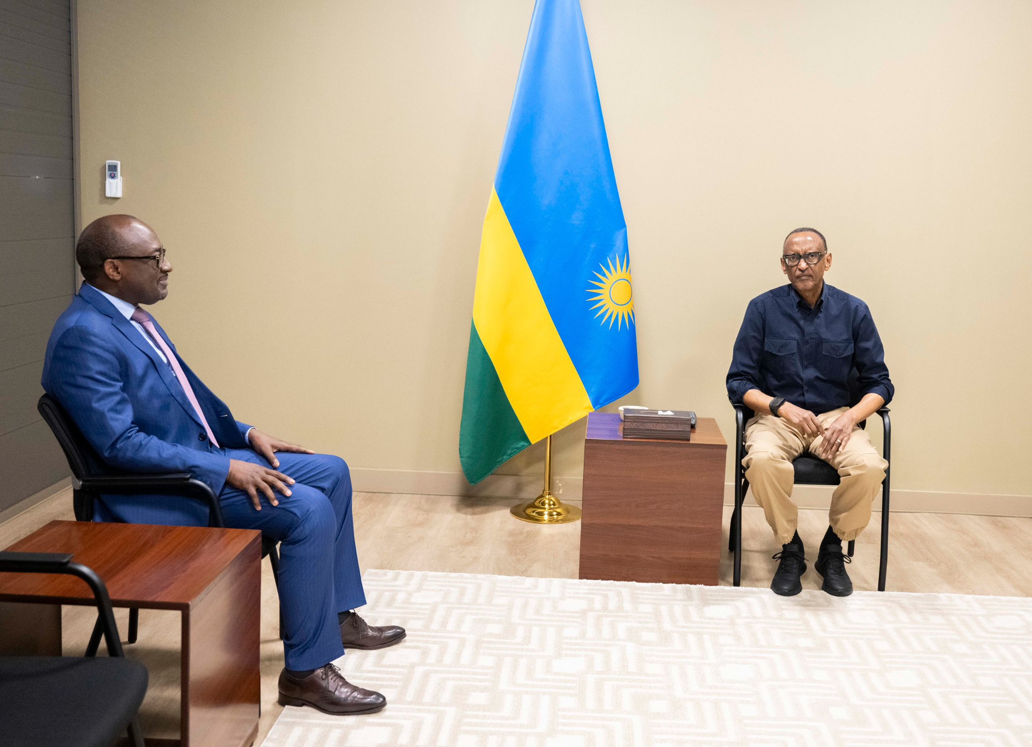 President Paul Kagame and Dr. Richard Mihigo met on Saturday, June 15, 2024.