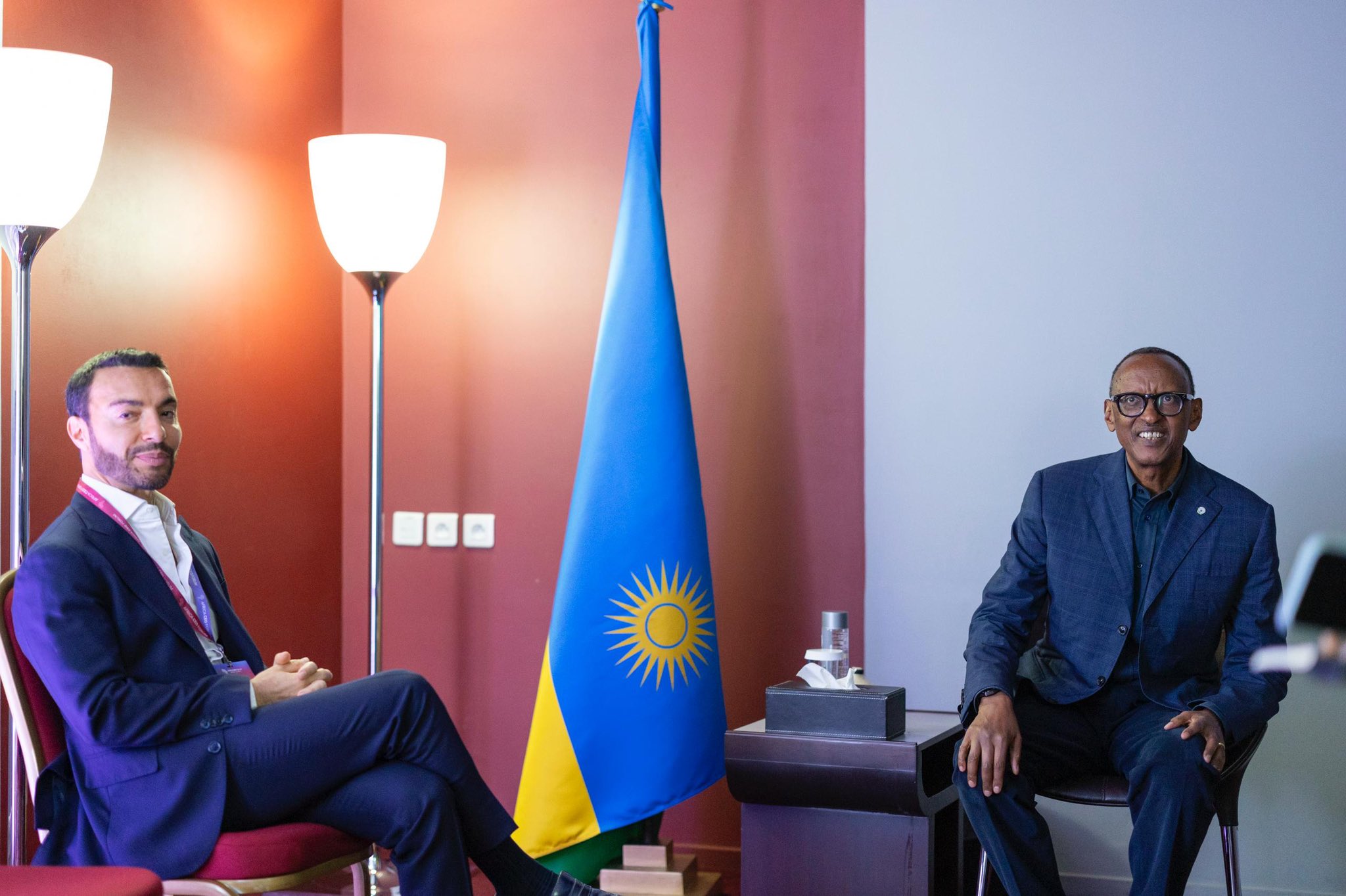 President Kagame met with Amir Ben Yahmed, CEO of Jeune Afrique Media Group and co-organiser of the Africa CEO Forum 2025.