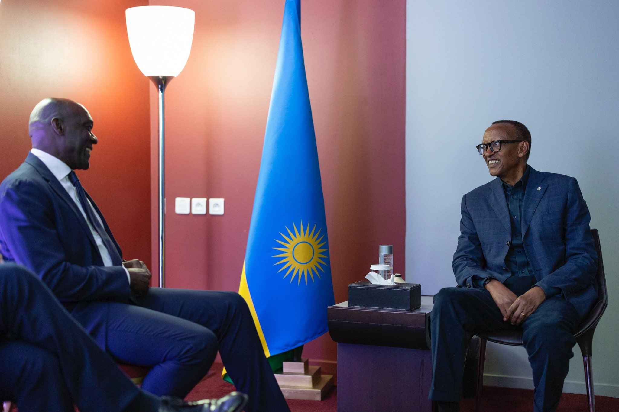 President Kagame held talks with Makhtar Diop, Managing Director of the International Finance Corporation (IFC).