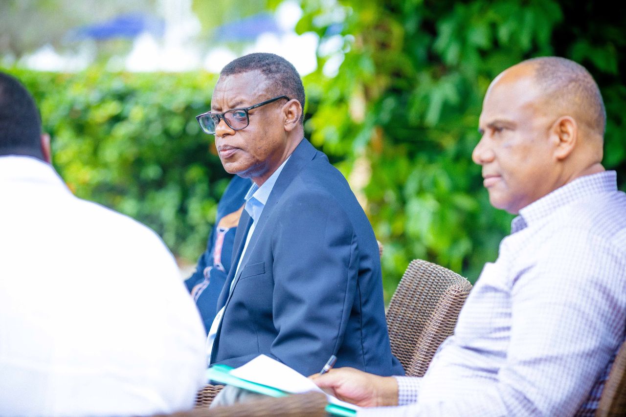Rwanda's Minister of State James Kabarebe during the meeting in Zanzibar.