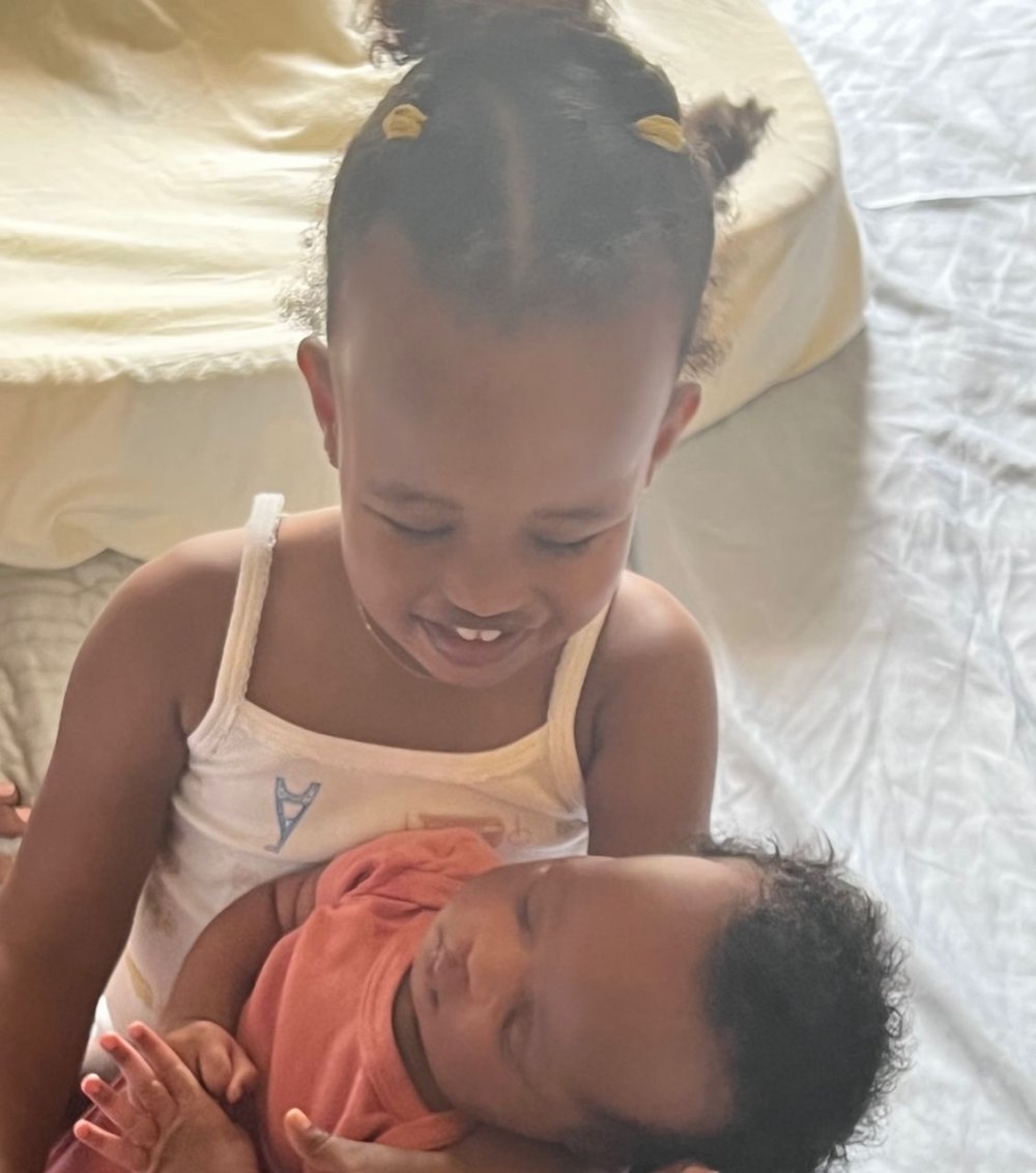 President Kagame is glad to have two grandchildren.