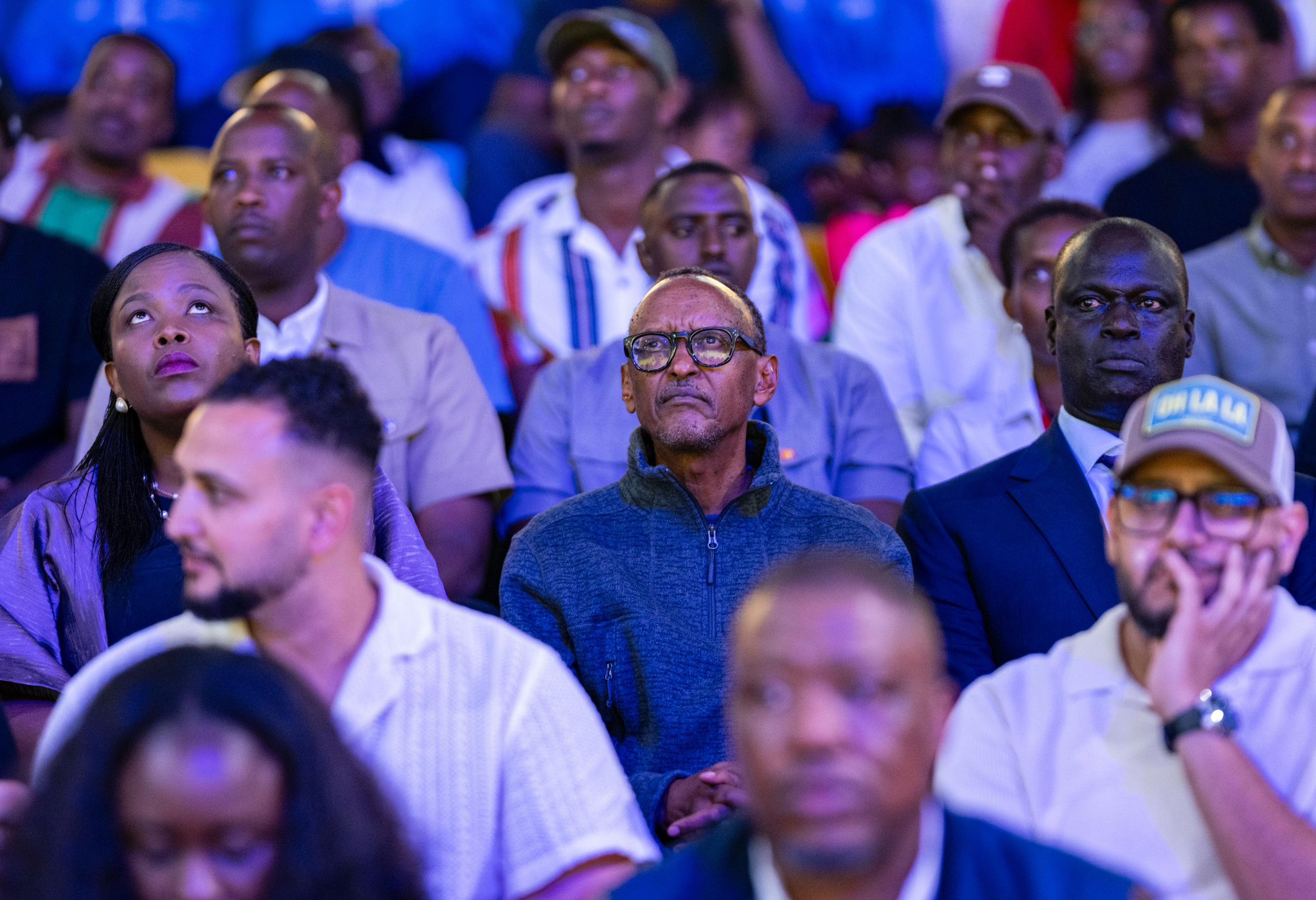 Earlier in the evening, President Kagame and First Lady Jeannette Kagame joined a sold-out crowd at BK Arena for the opening of the 2025 BAL Nile Conference.
