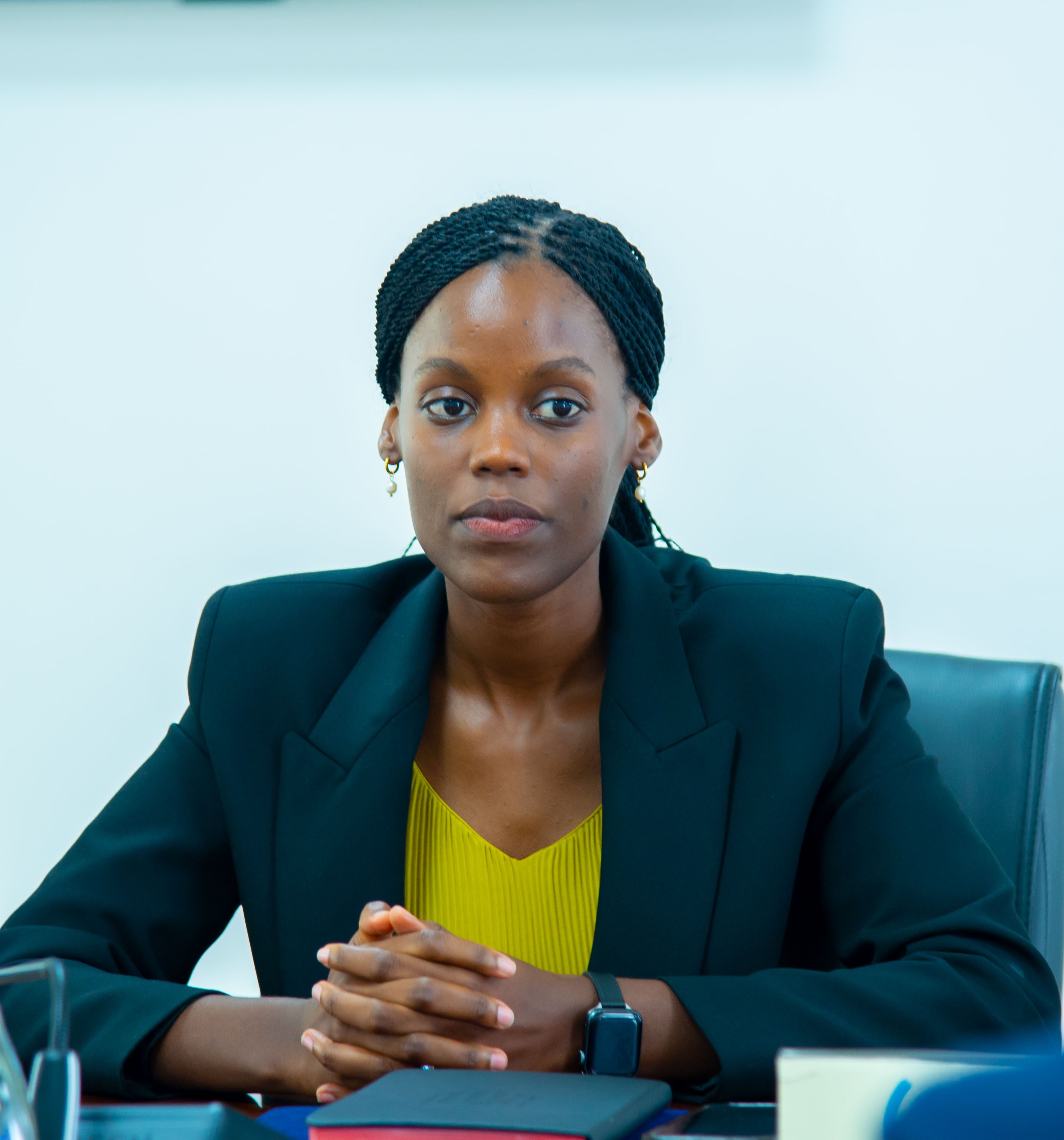 RDB Deputy CEO Juliana Muganza during the meeting with Dr. Imad Al-Khoury, CEO of AQI, on Monday, May 19, 2025.
