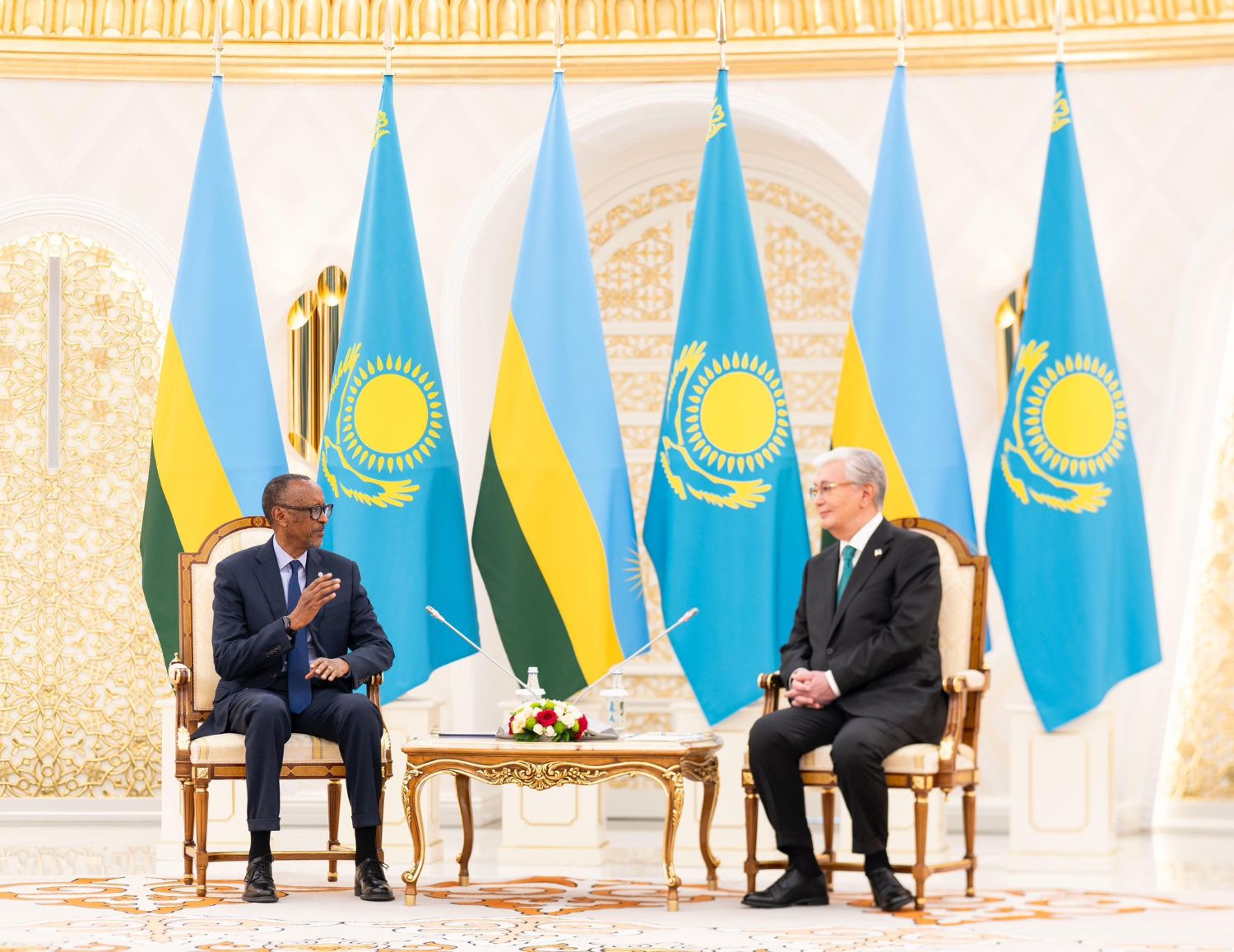 President Paul Kagame held high-level bilateral talks with President Kassym-Jomart Tokayev of Kazakhstan on Wednesday morning, as part of his official visit to attend the Astana International Forum (AIF).